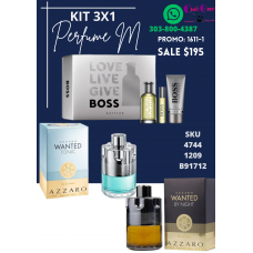Aromas Irresistibles Promoción Exclusiva en Perfumes para Hombres con Kit 3x1