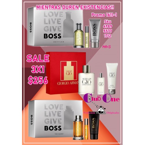 Renueva tu Colección Set de Perfumes para Hombre en una Promo Exclusiva 3x1