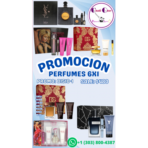 Promoción de Perfumes 6X1 Ahorra en Fragancias de Alta Gama B15101 Promoción de Perfumes 6X1 Ahorra en Fragancias de Alta Gama B15101