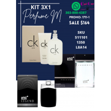 Aromas Irresistibles Promoción de Perfumes para Hombre en Kit 3x1