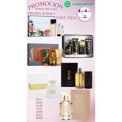 Promoción de Perfumes 6x1 Grandes Ofertas en Perfumes B16091 Promoción de Perfumes 6x1 Grandes Ofertas en Perfumes B16091