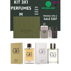 Descuento Especial en Perfumes de Hombre 3x1