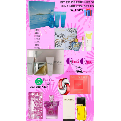 Increíble Promoción De Perfume Para Mujer 6X1