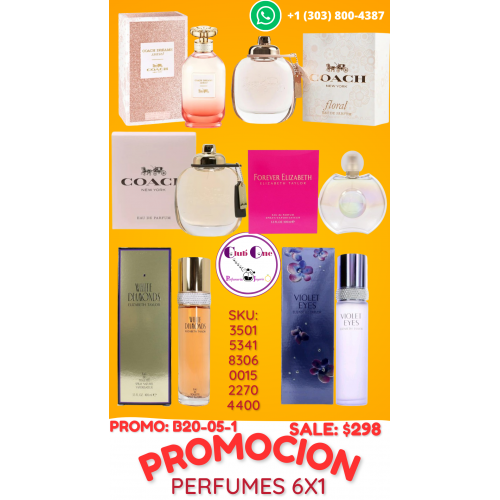 Perfumes de Marca a Precio de Ganga Promoción 6x1 por Tiempo Limitado