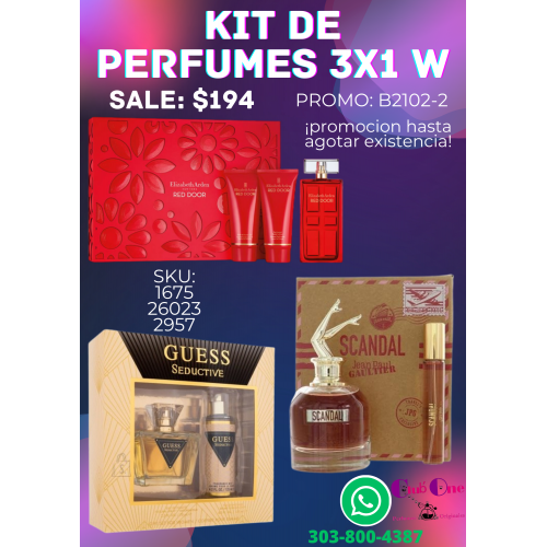 Aprovecha Nuestra Promoción Perfumes para Mujer 3x1