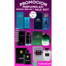 Perfumes para Hombre 6x1 en Promoción Especial