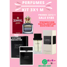 Explora Nuevas Fragancias Oferta en Perfumes para Hombre Kit 3x1