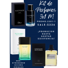 Economiza con Elegancia Perfumes para Hombre en Promoción 3x1