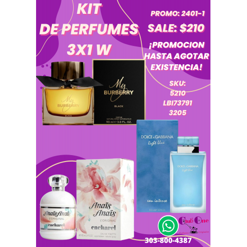 Descuentos Irresistibles en Perfumes para Mujer 3x1 Exclusivo