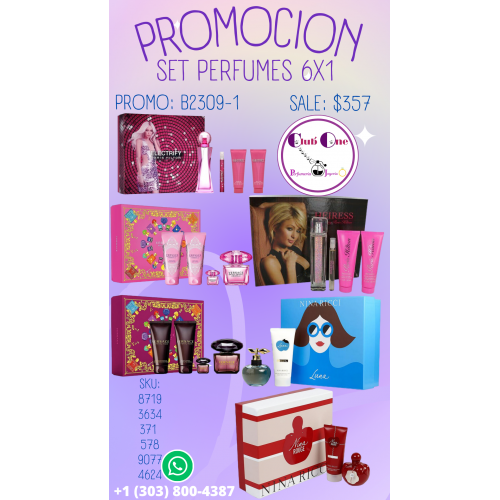Promoción 6X1 en Perfumes de Marca Aprovecha los Mejores Precios  B23091