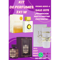 Tres Veces Más Atractiva Promoción de Perfumes arabes para Mujer 3x1