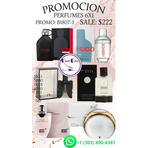 Ofertas Especiales Promoción de Perfumes 6x1 B18071