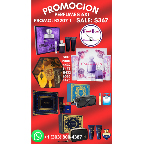 Descuento Especial Perfumes 6x1 para Hombre y Mujer