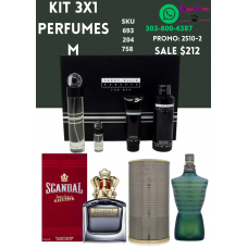Promoción Única 3 Perfumes para Hombre al Precio de 1