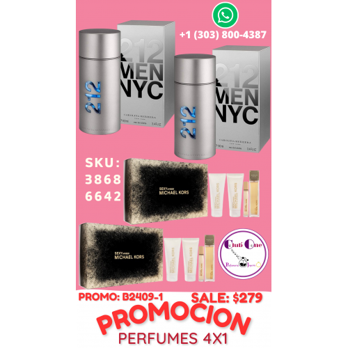 Aprovecha la Promoción de Perfumes 4X1 Hoy Mismo B24091