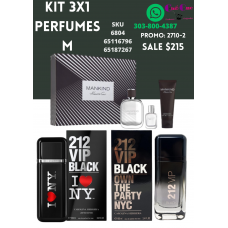 Perfumes para Hombre con Oferta Especial Kit 3x1