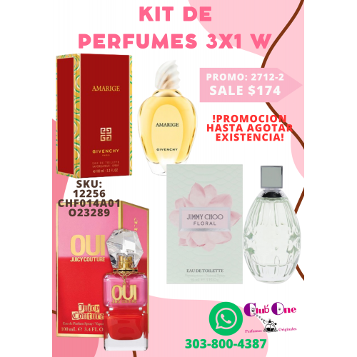 Descuentos Perfumados Perfumes para Mujer en Promoción 3x1