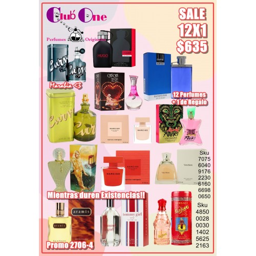 Perfume En Promoción W/M 12X1 +1 De Regalo 
