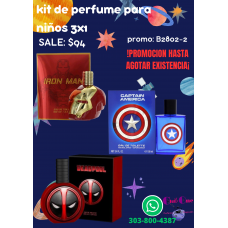 Perfumes para niños Compra 3 y paga solo 1 en nuestra promoción