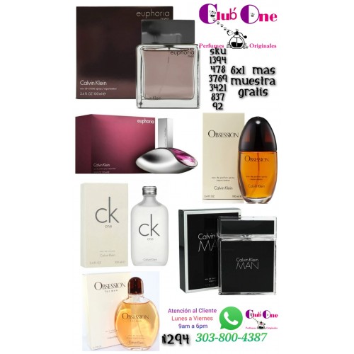 Fragancias Únicas en Oferta Perfumes 6x1 + Muestra de Cortesía Fragancias Únicas en Oferta Perfumes 6x1 + Muestra de Cortesía