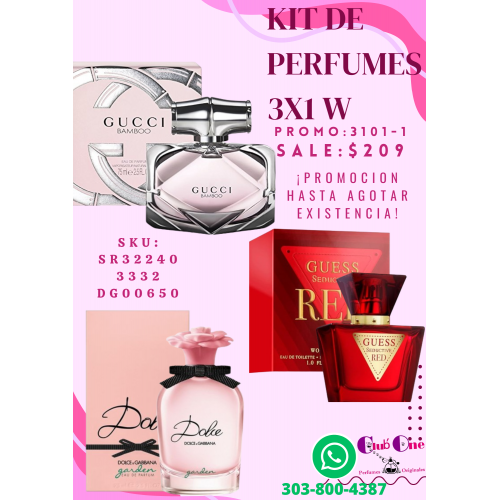 Promo Especial Perfumes para Mujer 3x1 Compra Ya