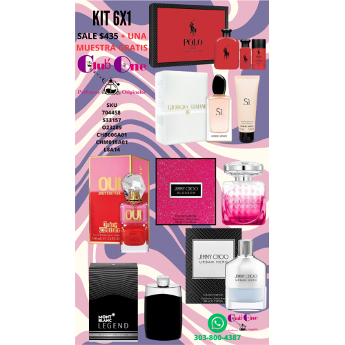 Oferta Limitada Perfumes 6x1 + Muestra de Cortesía