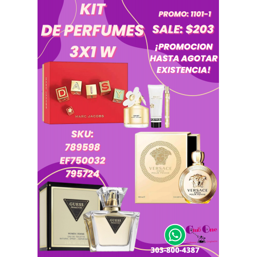 Explora Nuestro Catálogo Perfumes para Mujer 3x1