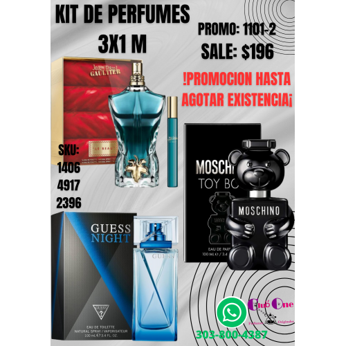 Regala Elegancia Perfumes para Hombre en Oferta 3x1