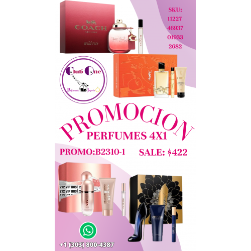 Perfumes 6x1 para Hombre y Mujer No Te Lo Pierdas B23101