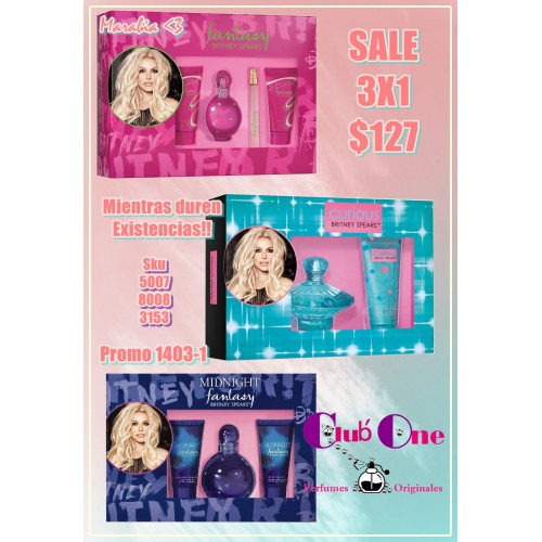 Britney Spears Promoción W Sets 3x1
