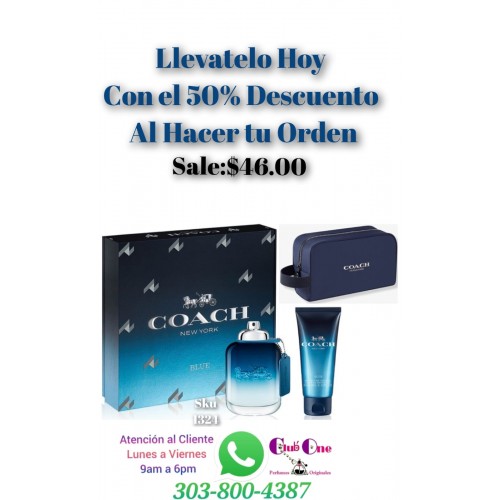 Blue Coach M Promoción De Perfume 50% De Descuento 