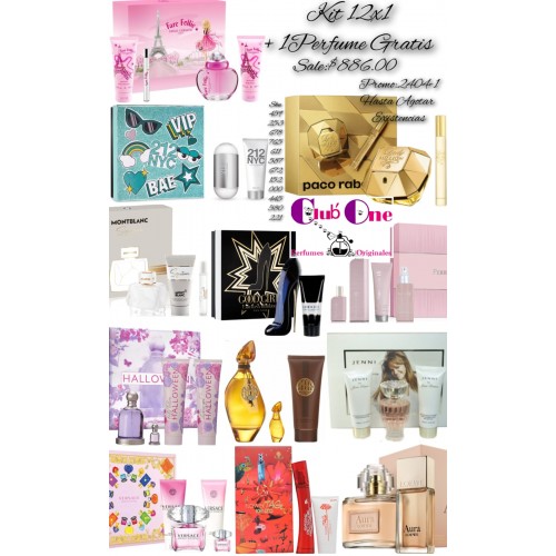 Promoción Giftset Perfume 12X1 +1 Gratis Promoción Giftset Perfume 12X1 +1 Gratis