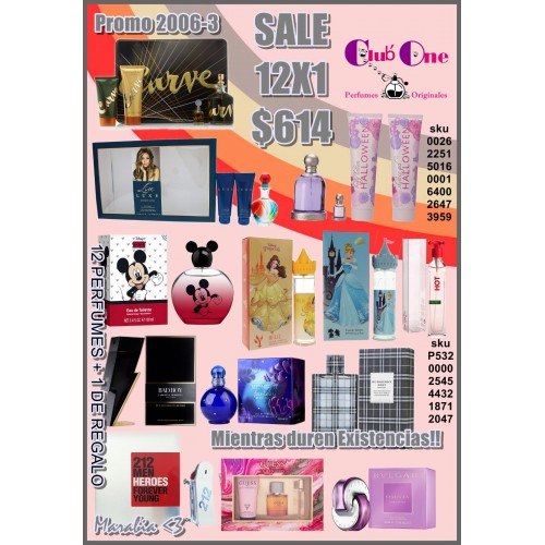 Perfumes En Promoción 12x1 +1 Perfume De Regalo Perfumes En Promoción 12x1 +1 Perfume De Regalo