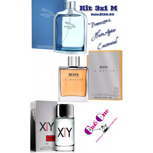 Explora Nuevos Aromas Perfumes para Hombre en Kit 3x1 con Descuento