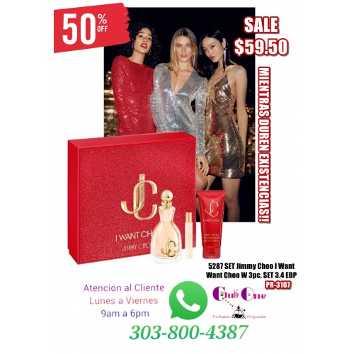 Promocion Set Jimmy Choo I Want Choo W Promocion Set Jimmy Choo I Want Choo W