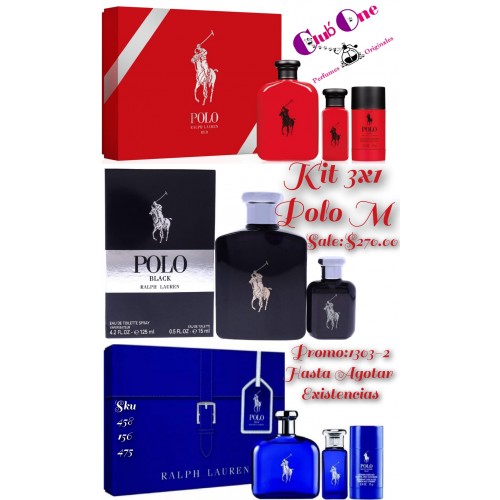 Kit Ralph Lauren polo M 3x1 