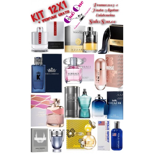 Kit 12X1 + 1 Perfume de Regalo