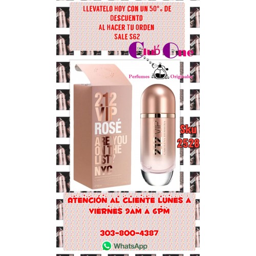 promocion perfume 212 Vip Rose 